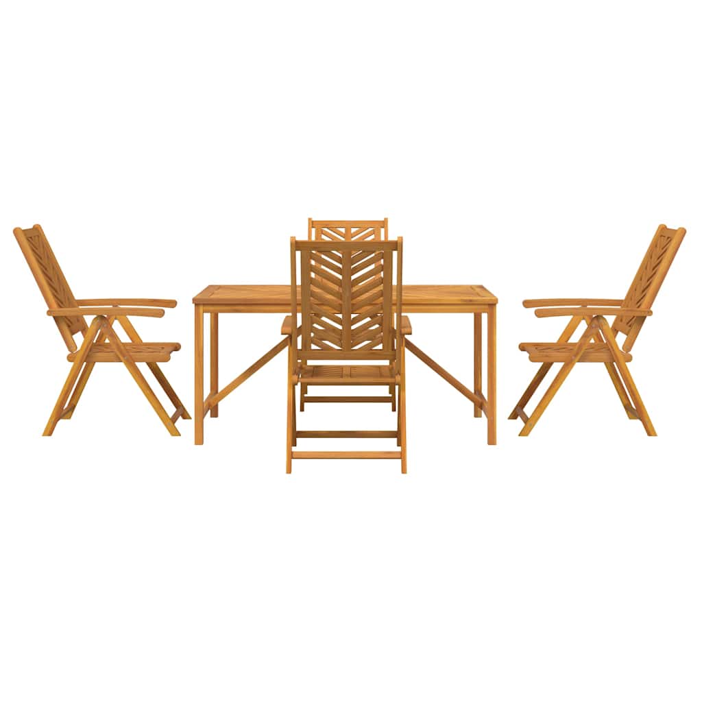 Set da Pranzo per Giardino 5 pcs Marrone | homemem39