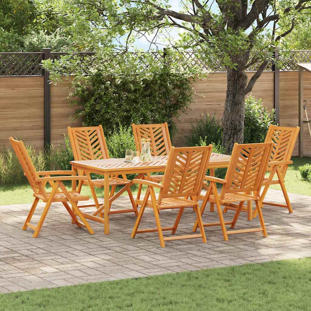 Set da Pranzo per Giardino 7 pcs Marrone | homemem39
