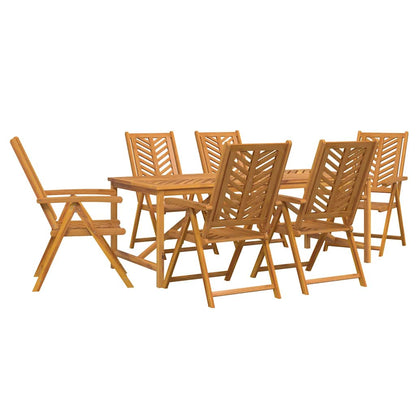 Set da Pranzo per Giardino 7 pcs Marrone | homemem39