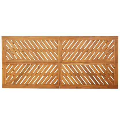 Set da Pranzo per Giardino 7 pcs Marrone | homemem39