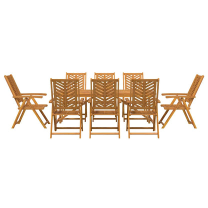 Set da Pranzo per Giardino 9 pcs Marrone | homemem39