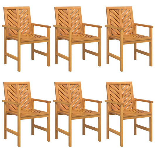 Sedia da pranzo 6 pcs Naturale 62.5 x 59 x 89 cm