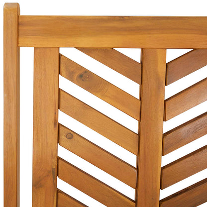 Sedia da Giardino 4 pcs Marrone 57 x 72 x 109 cm