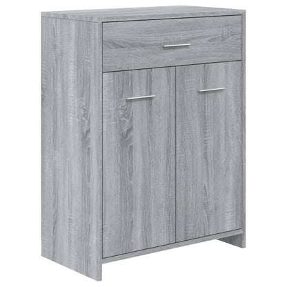 Set Mobili da Bagno 4 pz Grigio Sonoma in Legno Multistrato | homemem39