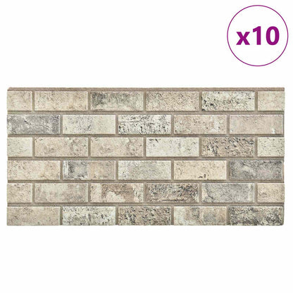 Pannelli da parete 10 pcs Sabbia 100 x 50 cm Schiuma EPS | homemem39