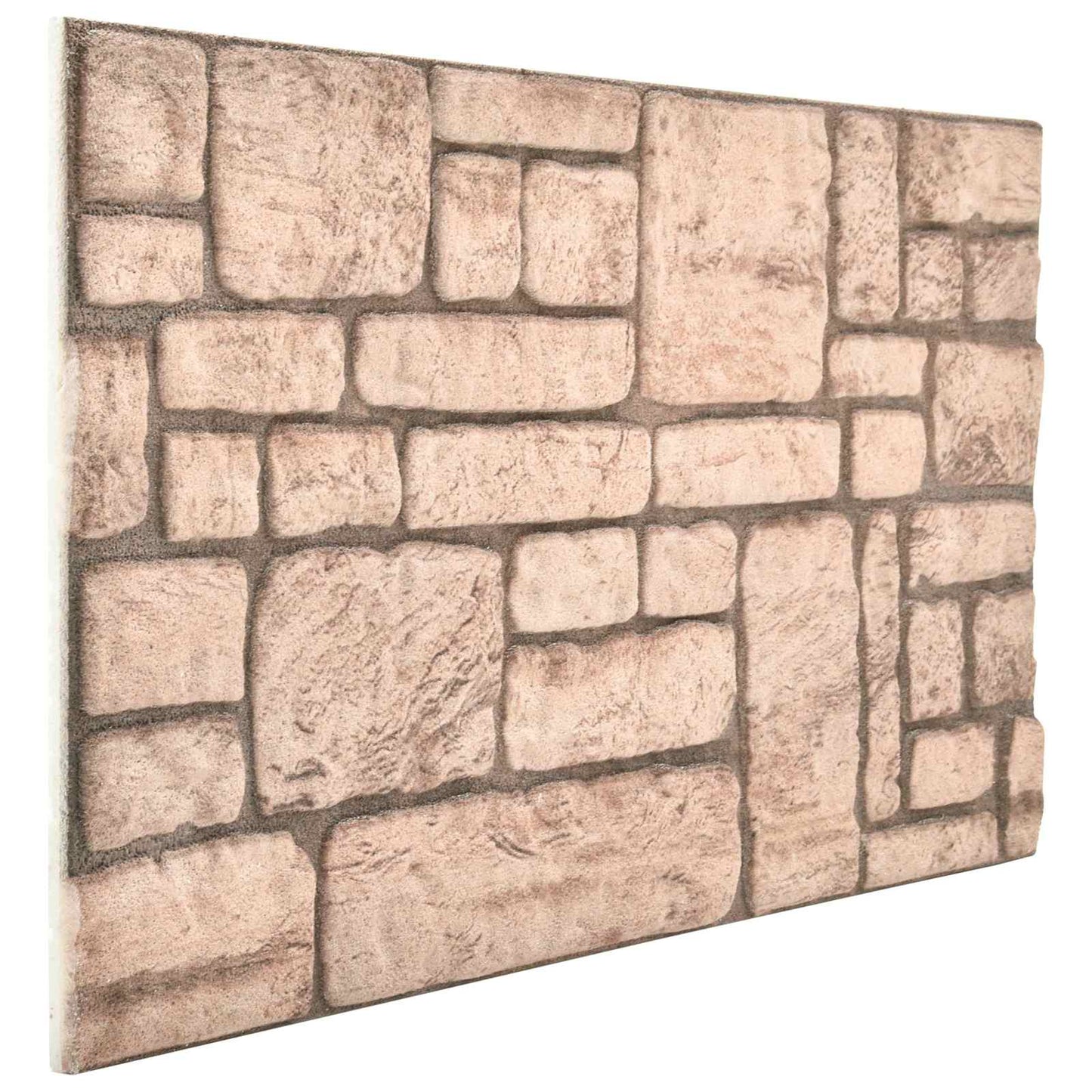 Pannelli da parete 10 pcs Beige 100 x 50 cm Schiuma EPS | homemem39