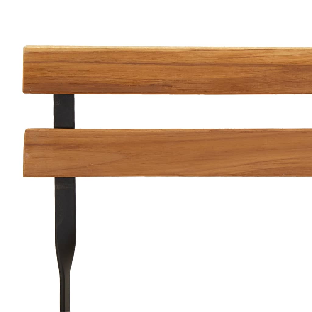 Sedie Pieghevoli da Bistrò 2 pz Legno Massello Teak e Acciaio - homemem39