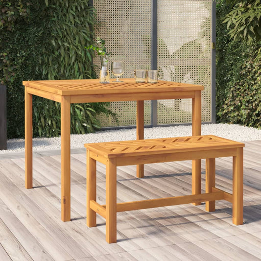 Panca da Giardino 80 cm in Legno Massello di Acacia | homemem39