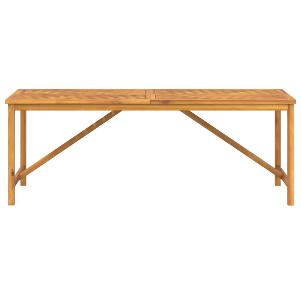 Tavolo da Pranzo da Giardino 200x90x74 cm Legno Massello Acacia | homemem39