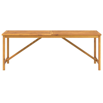 Tavolo da Pranzo da Giardino 200x90x74 cm Legno Massello Acacia | homemem39