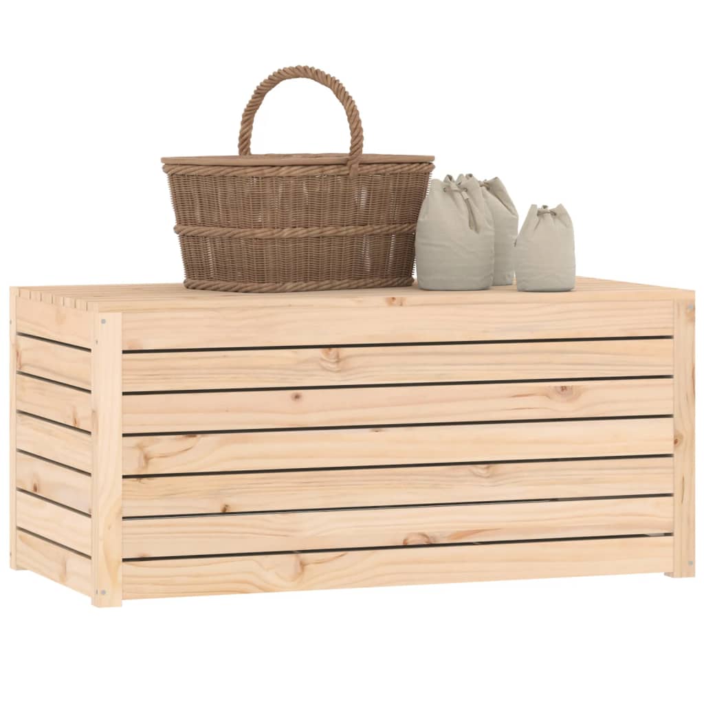 Contenitore Giardino 101x50,5x46,5 cm Legno Massello di Pino | homemem39