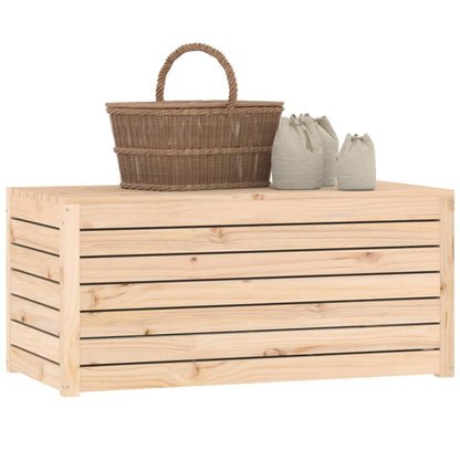 Contenitore Giardino 101x50,5x46,5 cm Legno Massello di Pino | homemem39