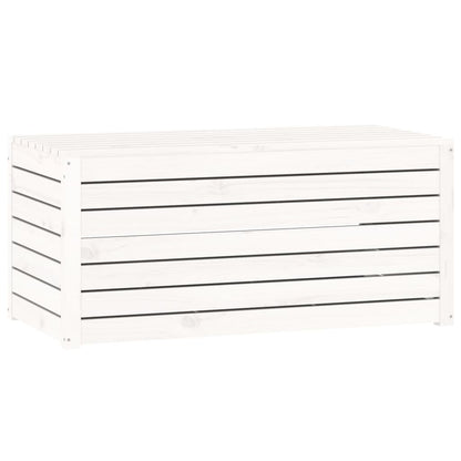 Contenitore Giardino Bianco 101x50,5x46,5cm Legno Massello Pino | homemem39