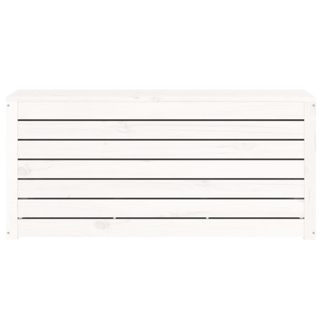 Contenitore Giardino Bianco 101x50,5x46,5cm Legno Massello Pino | homemem39