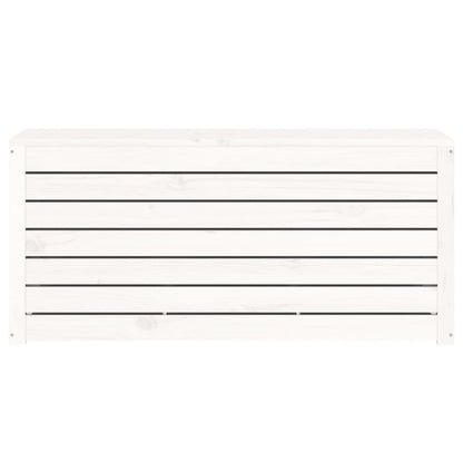 Contenitore Giardino Bianco 101x50,5x46,5cm Legno Massello Pino | homemem39