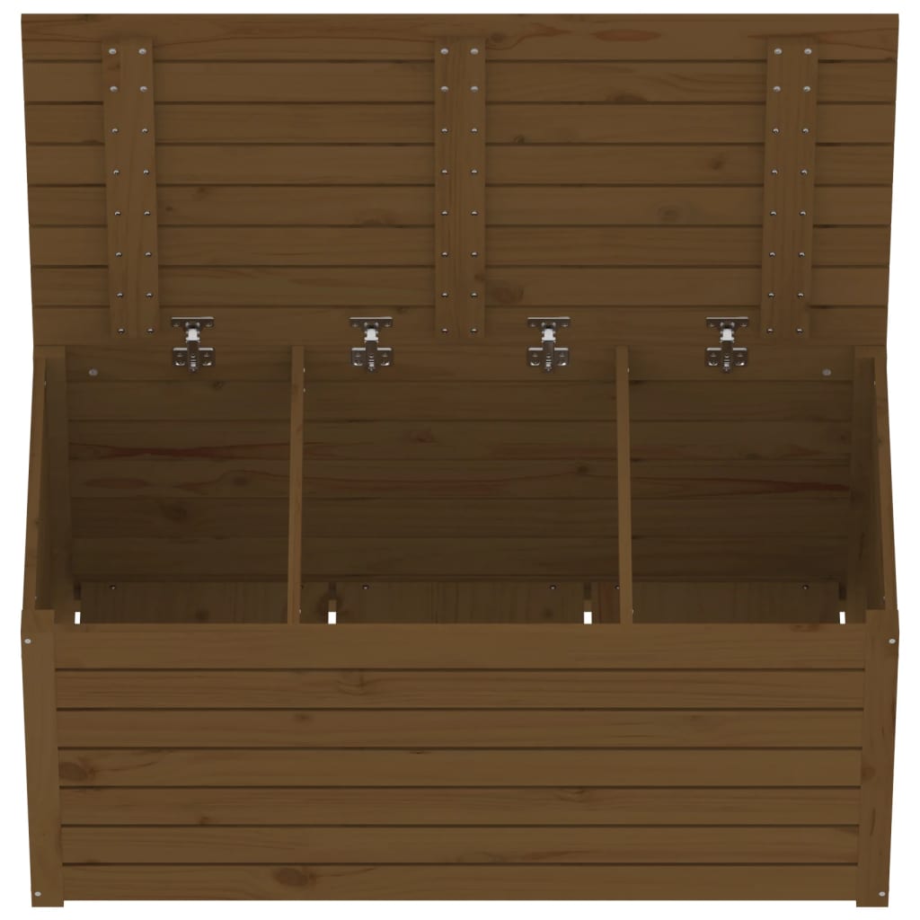 Contenitore Giardino Ambra 101x50,5x46,5 cm Legno Massello Pino - homemem39