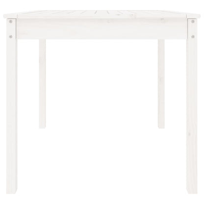 Tavolo da Giardino Bianco 82,5x82,5x76cm Legno Massello di Pino - homemem39