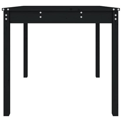 Tavolo da Giardino Nero 82,5x82,5x76 cm Legno Massello di Pino - homemem39