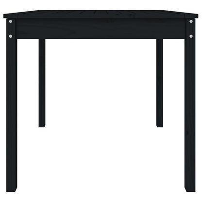 Tavolo da Giardino Nero 82,5x82,5x76 cm Legno Massello di Pino - homemem39
