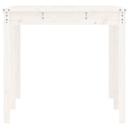 Tavolo da Giardino Bianco 159,5x82,5x76cm Legno Massello Pino - homemem39