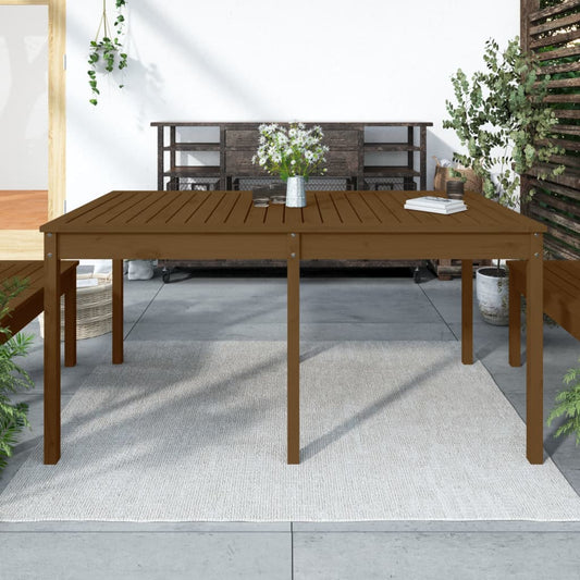 Tavolo da Giardino Ambra 159,5x82,5x76cm Legno Massello di Pino - homemem39