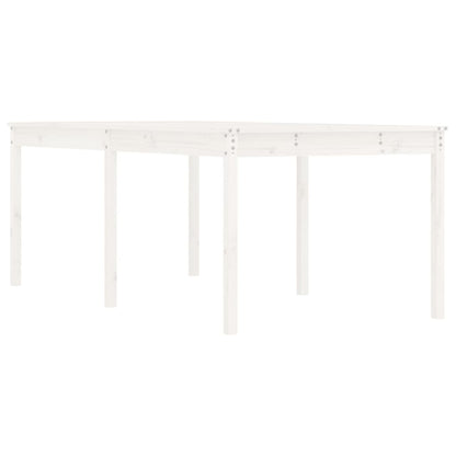 Tavolo da Giardino Bianco 203,5x100x76cm Legno Massello di Pino - homemem39