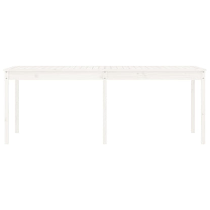 Tavolo da Giardino Bianco 203,5x100x76cm Legno Massello di Pino - homemem39