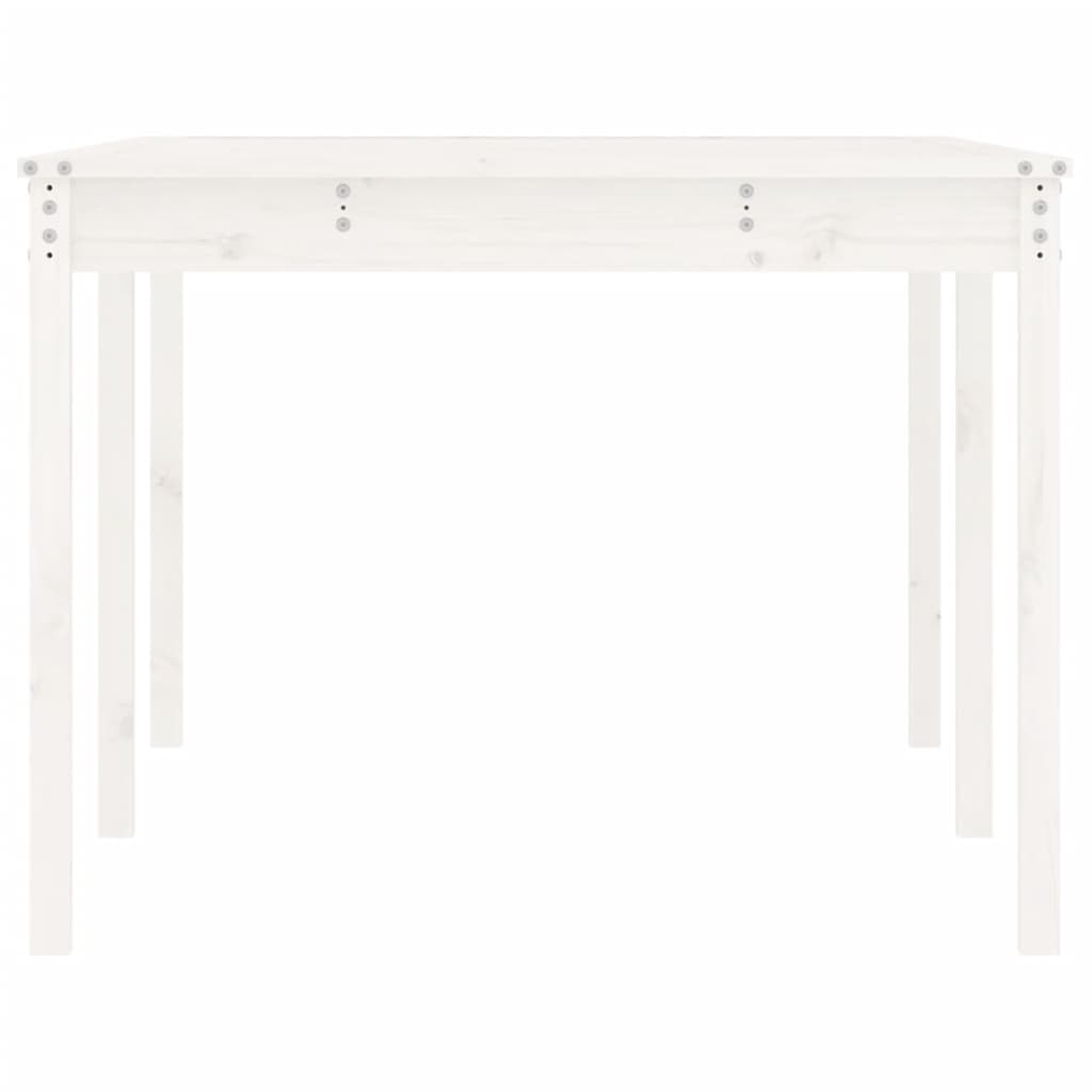 Tavolo da Giardino Bianco 203,5x100x76cm Legno Massello di Pino - homemem39