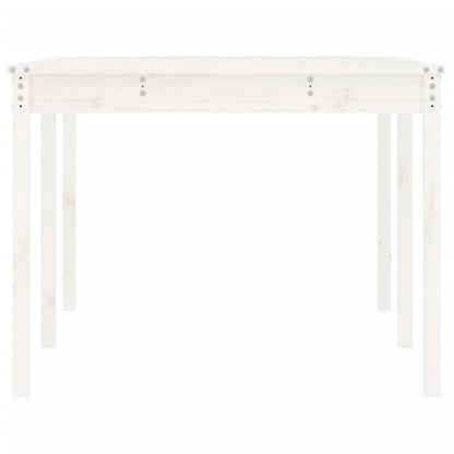 Tavolo da Giardino Bianco 203,5x100x76cm Legno Massello di Pino - homemem39