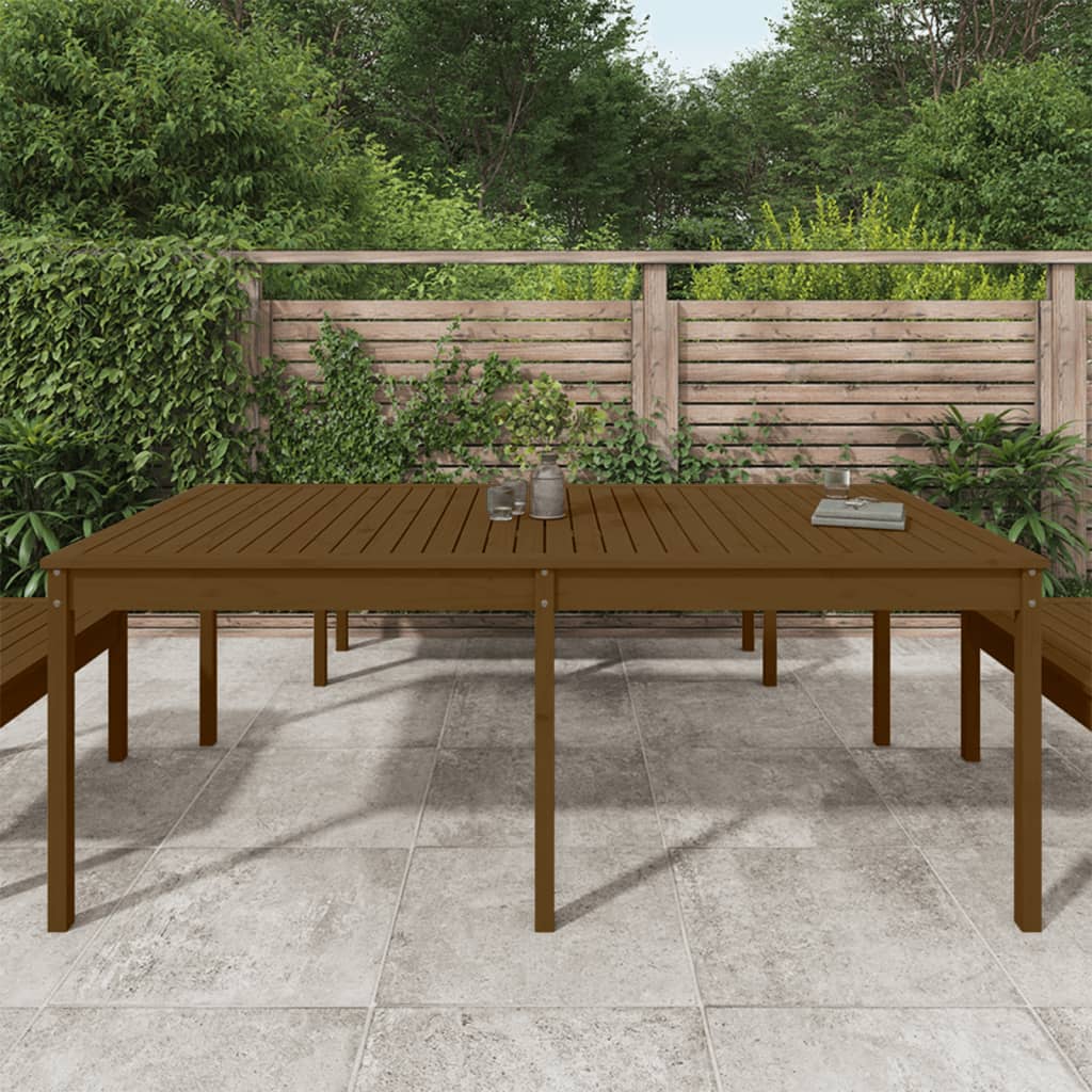 Tavolo da Giardino Ambra 203,5x100x76cm Legno Massello di Pino - homemem39