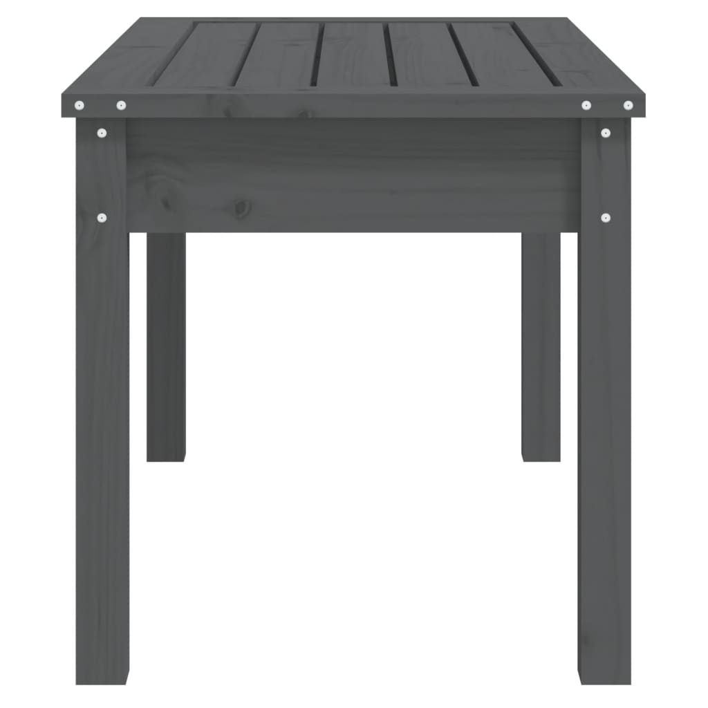 Panca da Giardino Grigia 80x44x45 cm Legno Massello di Pino - homemem39