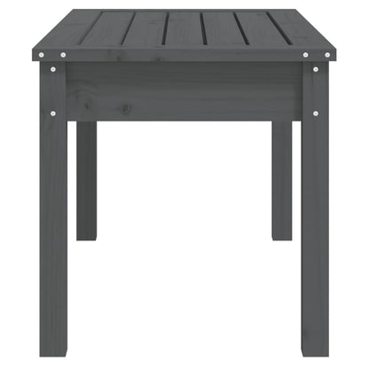 Panca da Giardino Grigia 80x44x45 cm Legno Massello di Pino - homemem39