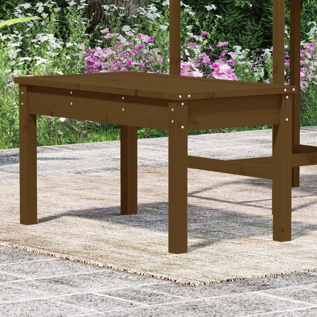 Panca da Giardino Ambra 80x44x45 cm Legno Massello di Pino - homemem39