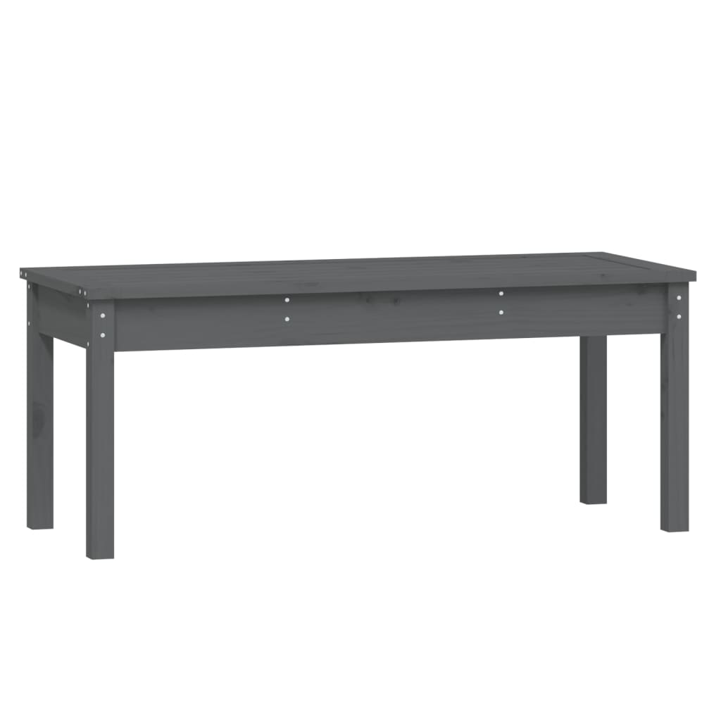 Panca da Giardino Grigia 109x44x45 cm Legno Massello di Pino - homemem39