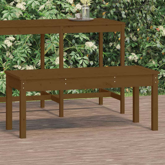 Panca da Giardino Ambra 109x44x45 cm Legno Massello di Pino - homemem39