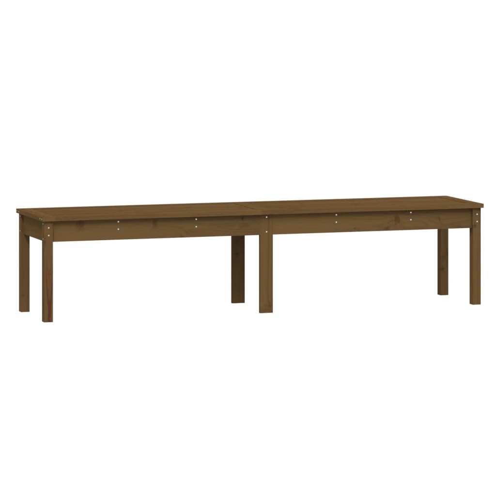 Panca Giardino 2 Posti Ambra 203,5x44x45cm Legno Massello Pino - homemem39
