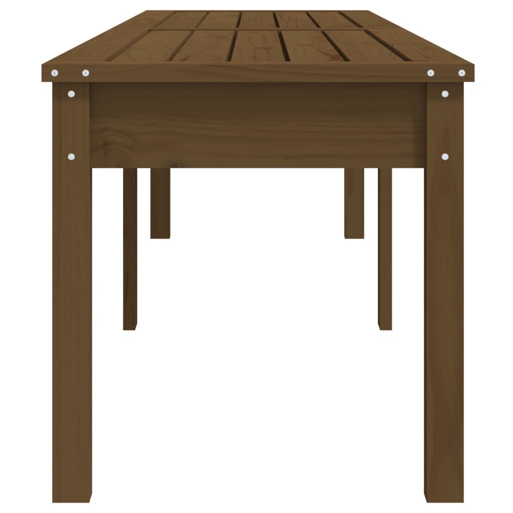 Panca Giardino 2 Posti Ambra 203,5x44x45cm Legno Massello Pino - homemem39