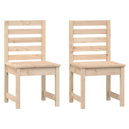 Sedie da Giardino 2pz 50x48x91,5 cm Legno Massello di Pino - homemem39