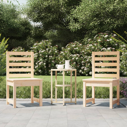 Sedie da Giardino 2pz 50x48x91,5 cm Legno Massello di Pino - homemem39