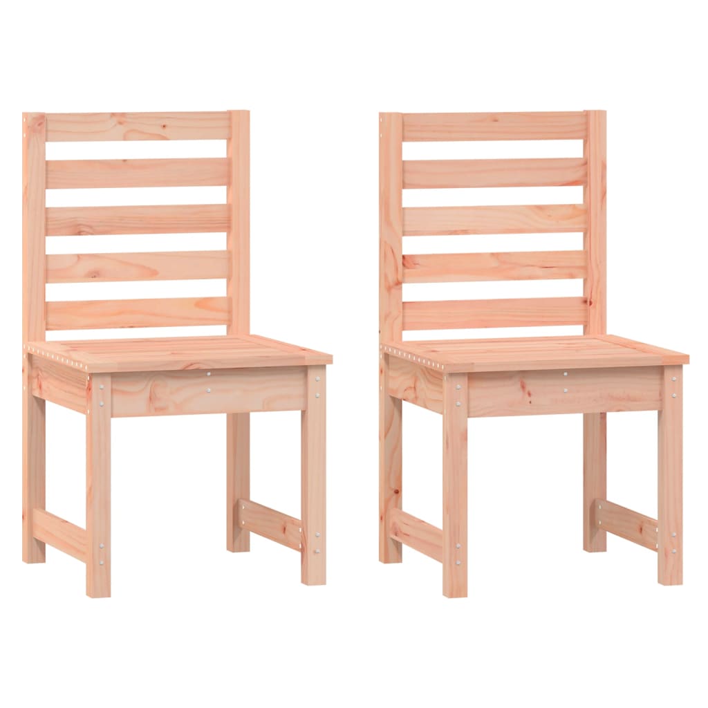 Sedie da Giardino 2pz 50x48x91,5 cm Legno Massello di Douglas - homemem39