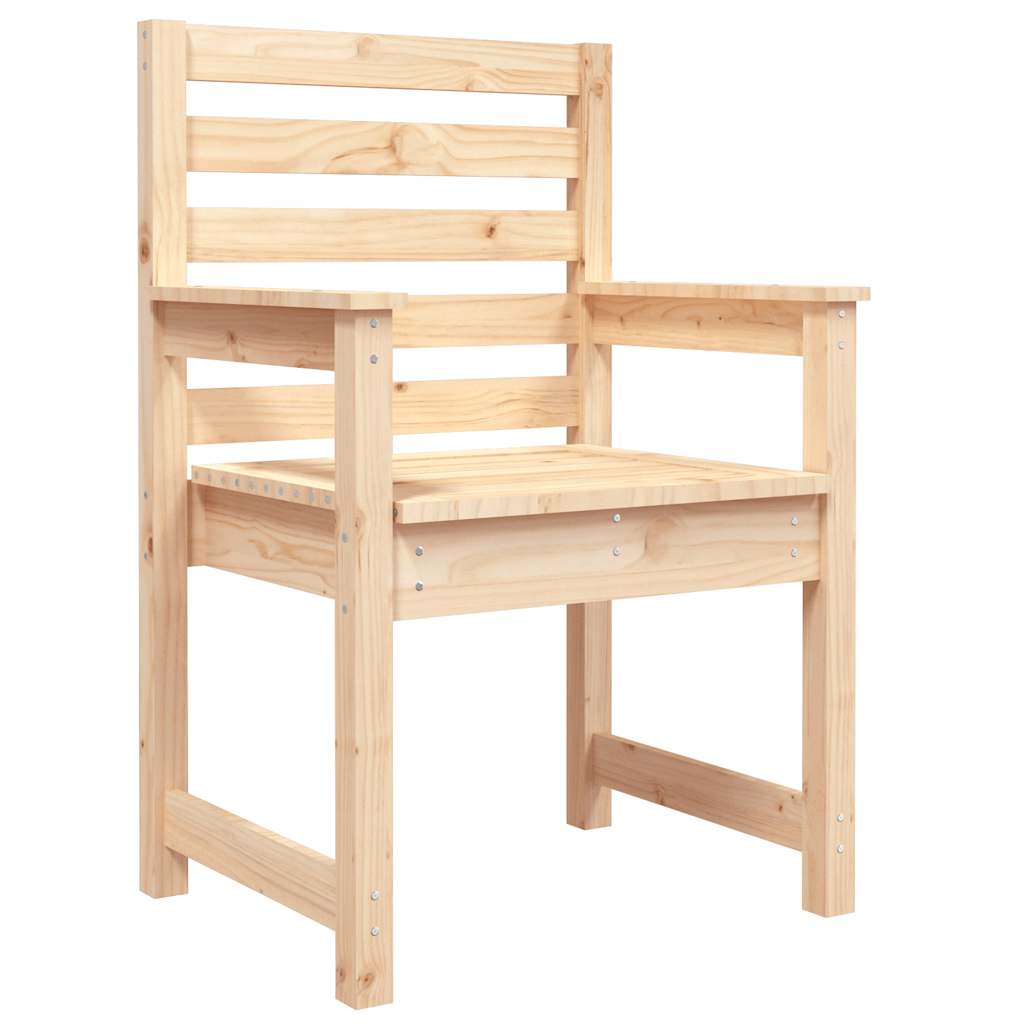 Sedie da Giardino 2pz 60x48x91 cm Legno Massello di Pino - homemem39