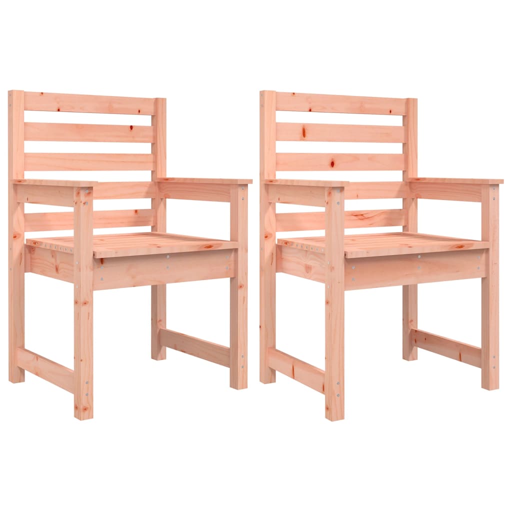 Sedie da Giardino 2pz 60x48x91 cm Legno Massello di Douglas - homemem39