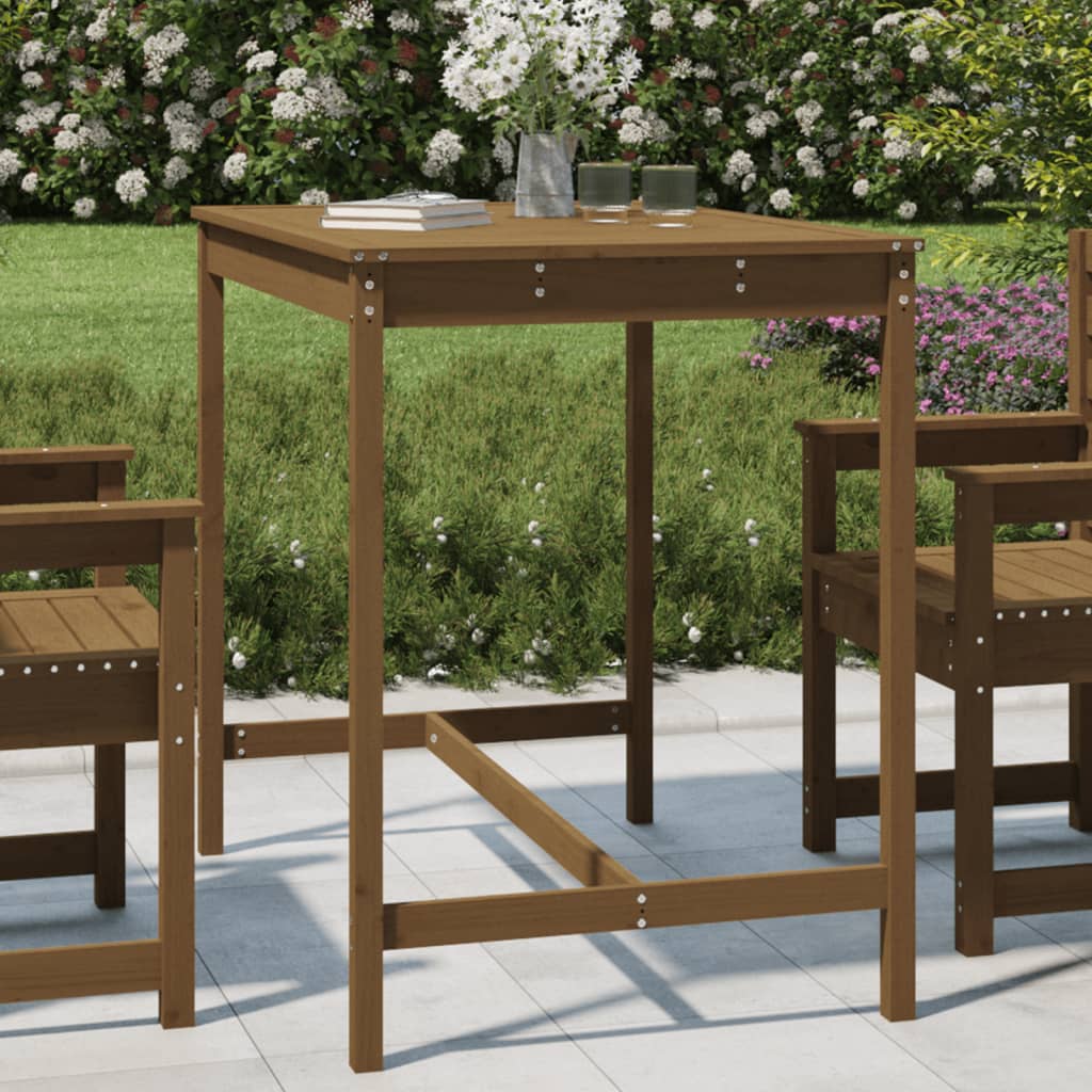 Tavolo da Giardino Ambra 121x82,5x110 cm Legno Massello di Pino - homemem39