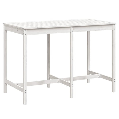 Tavolo da Giardino Bianco 159,5x82,5x110 cm Legno Massello Pino - homemem39