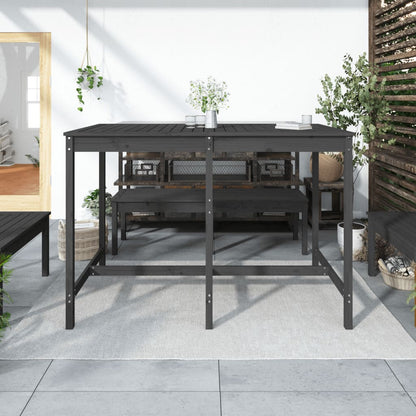 Tavolo da Giardino Grigio 159,5x82,5x110 cm Legno Massello Pino - homemem39