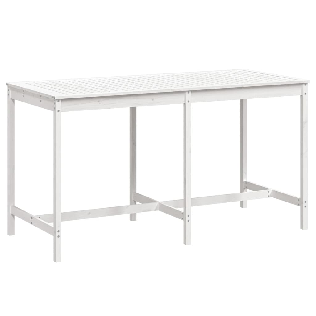 Tavolo da Giardino Bianco 203,5x90x110cm Legno Massello di Pino - homemem39