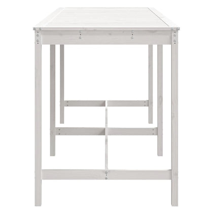 Tavolo da Giardino Bianco 203,5x90x110cm Legno Massello di Pino - homemem39