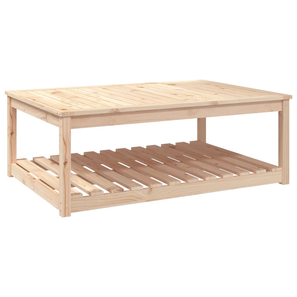Tavolo da Giardino 121x82,5x45 cm in Legno Massello di Pino | homemem39