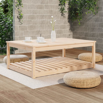 Tavolo da Giardino 121x82,5x45 cm in Legno Massello di Pino | homemem39