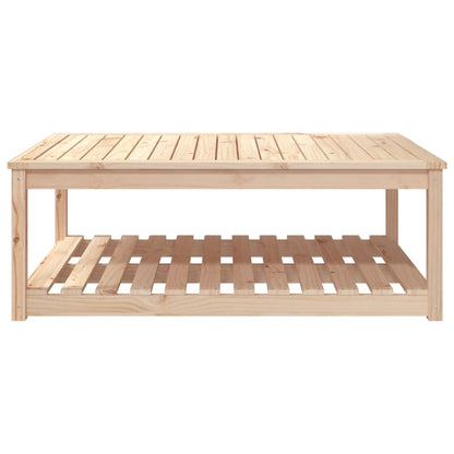 Tavolo da Giardino 121x82,5x45 cm in Legno Massello di Pino | homemem39